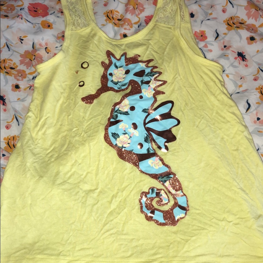 Yellow kids tank top